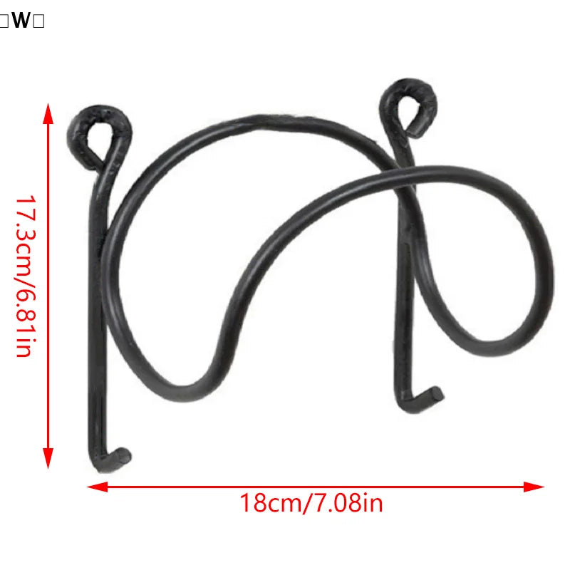 Wrought Iron Wall Towel Rack – Curved Bathroom Organizer