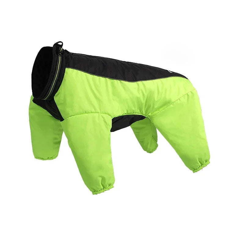 Truelove Winter Pet Dog Coat Reversible Clothes Outdoor Warm Big Small Dog Waterproof Reflective Walking Hiking Running TLG2271 Peaceful Pleasures Health and Wellness Neon yellow Back length-55cm China Mainland