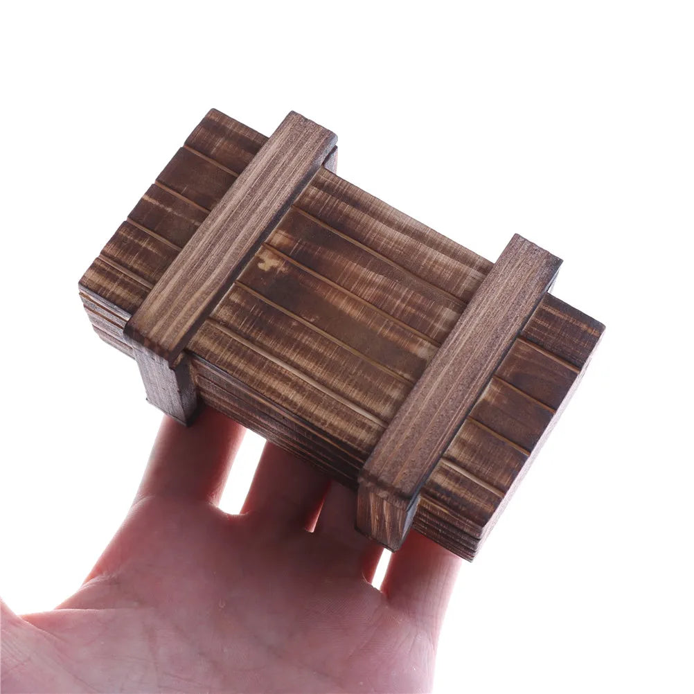 Magic Wooden Puzzle Box with Secret Drawer | Brain Teaser Gift