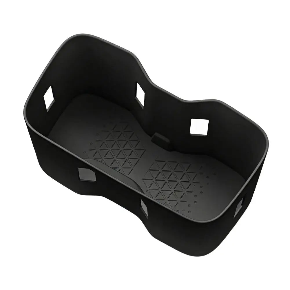 For Changan Deepal S05 Car Central Control Wireless Charging Silicone Pad Central Storage Dustproof Mat Organizer Acccessories Peaceful Pleasures Health and Wellness Black