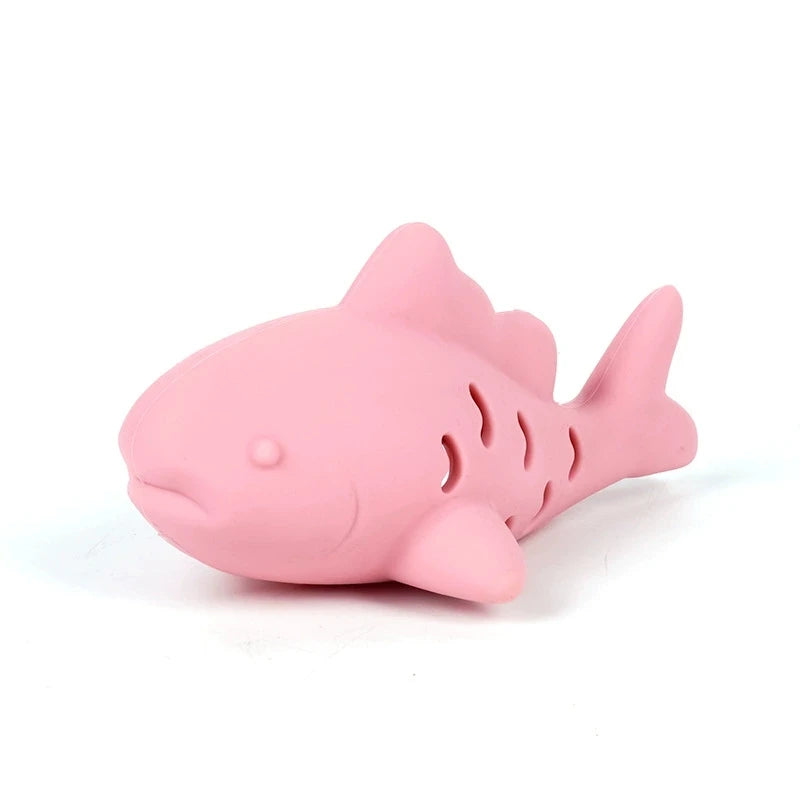 Interactive Silicone Pet Chew Toy – Food Puzzle for Cats & Dogs