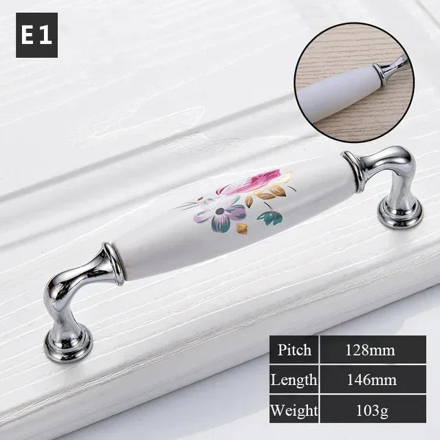 Tulip Ceramic Cabinet Handles & Knobs – Vintage Flower Drawer Pulls