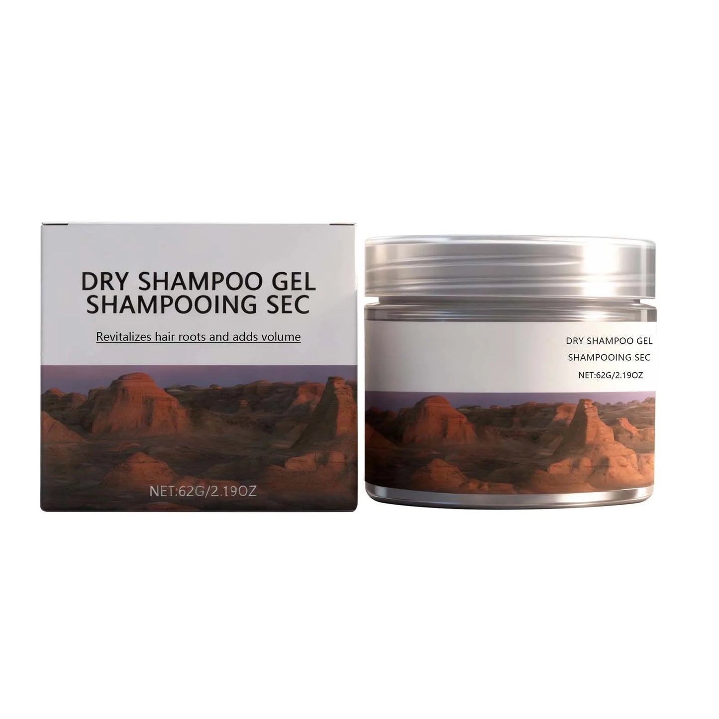 Dry Shampoo Gel – No-Rinse Oil Control & Volumizing, 62g
