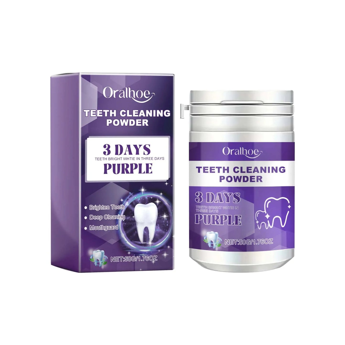 Purple Tooth Cleaning Powder – Whiten, Freshen & Clean