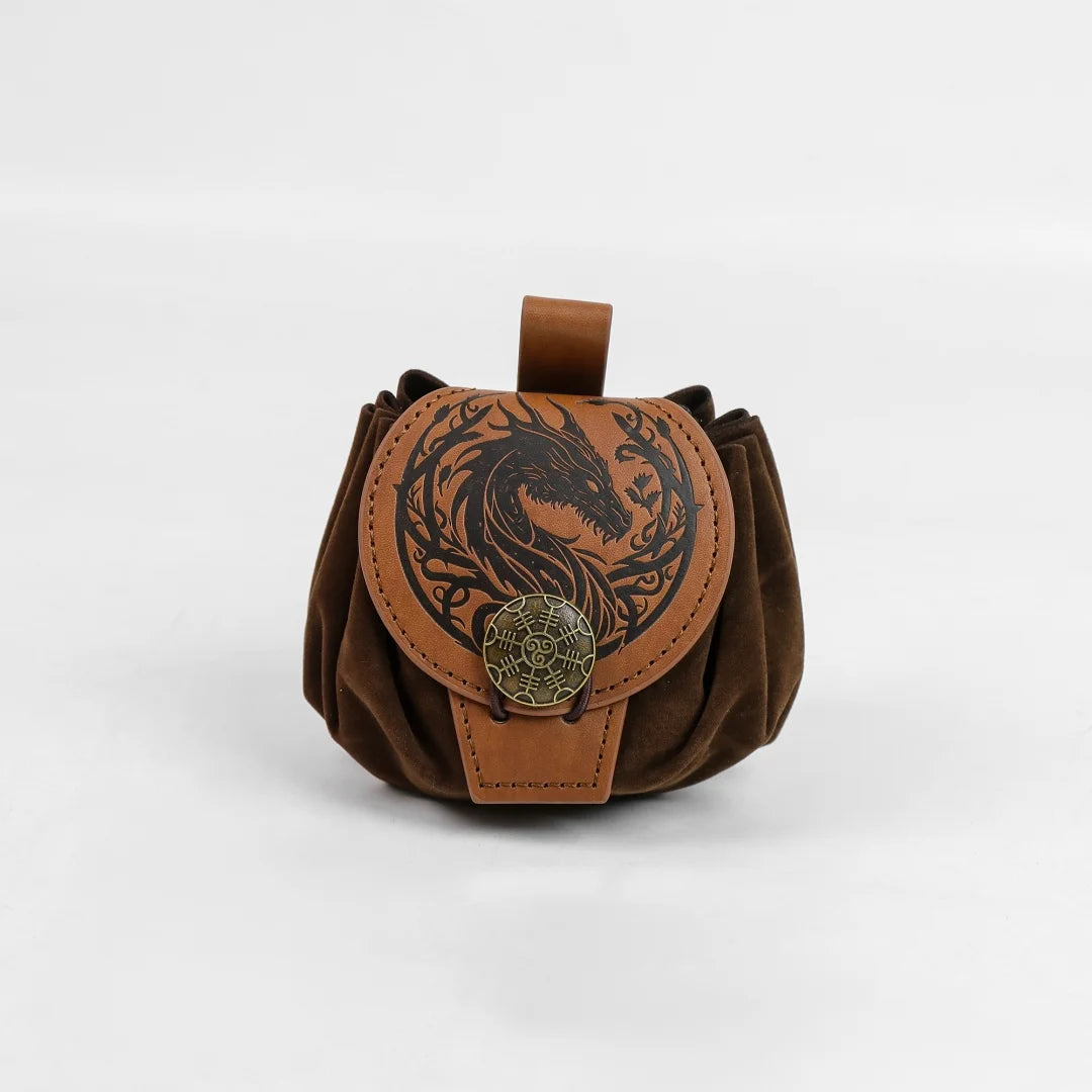 Medievalcosplayleather Belt Copper Coin Waist Bag Renaissance Dress