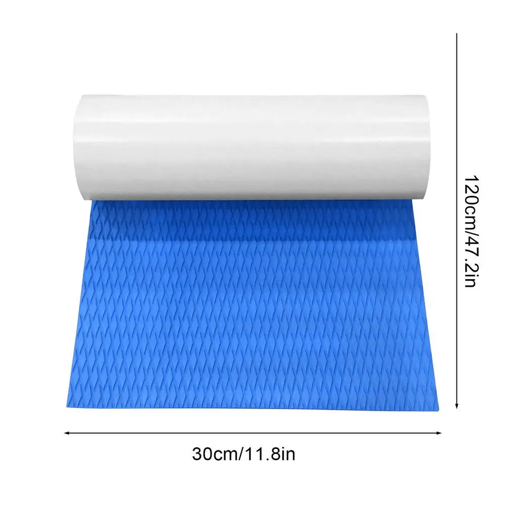 EVA Foam Boat Deck Mat Anti-Slip Marine Flooring 120x30cm Marine Deck Mat Peaceful Pleasures Health and Wellness Blue