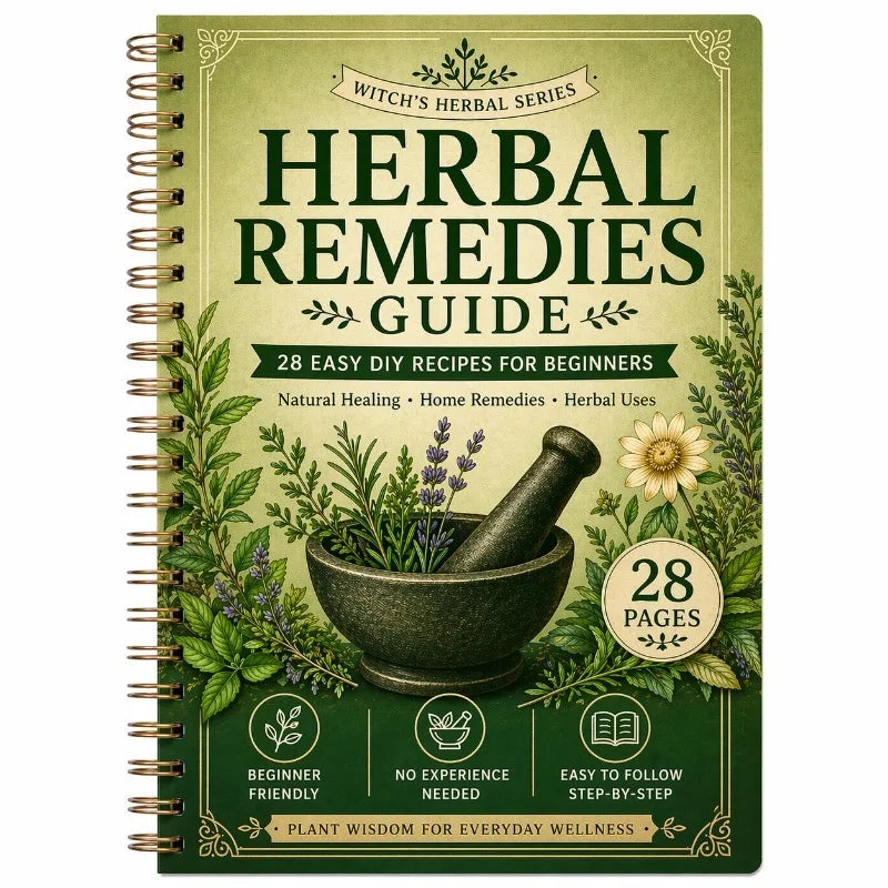 Herbal Remedies Guide Book 28 Pages DIY Natural Healing Recipes