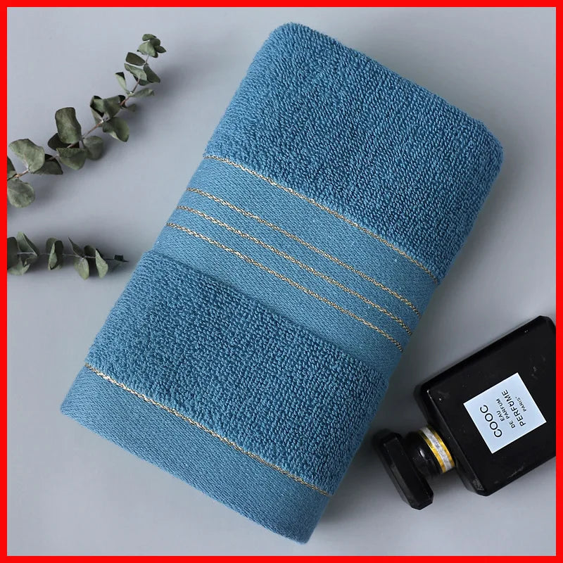 Thickened Jacquard Cotton Face & Bath Towel | Ultra-Absorbent