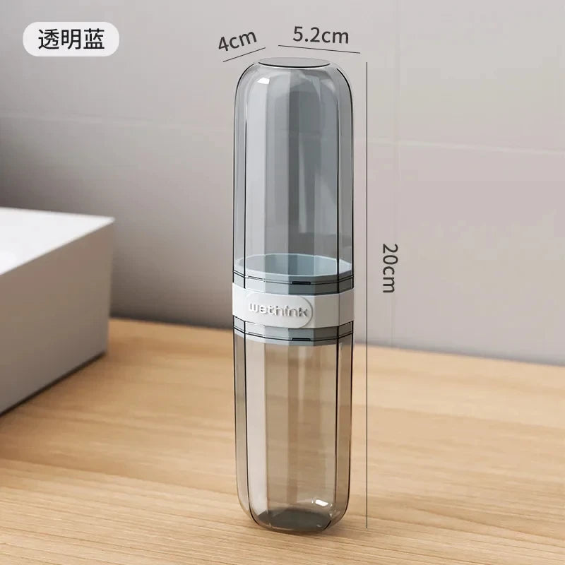 Portable Hard Shell Toothbrush Travel Case | Clear Organizer