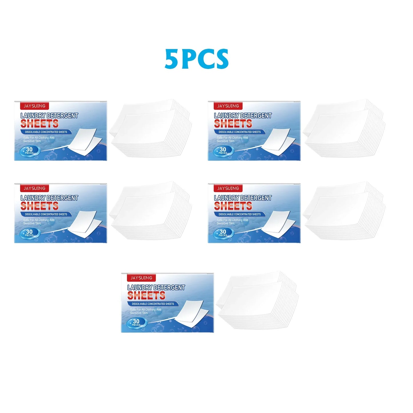 Jaysuing Laundry Detergent Sheets 30pc – Stain & Odor Remover