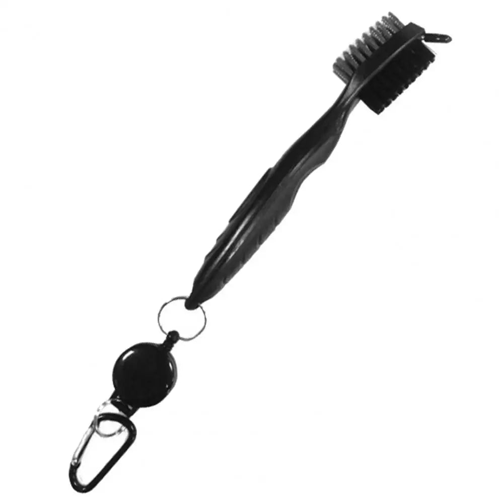 Club Cleaning Brush Golf Club Brush Golf Grooves Cleaning Brush 2 Sided Golf Putter Wedge Ball Cleaner Gof Accessories Peaceful Pleasures Health and Wellness Black