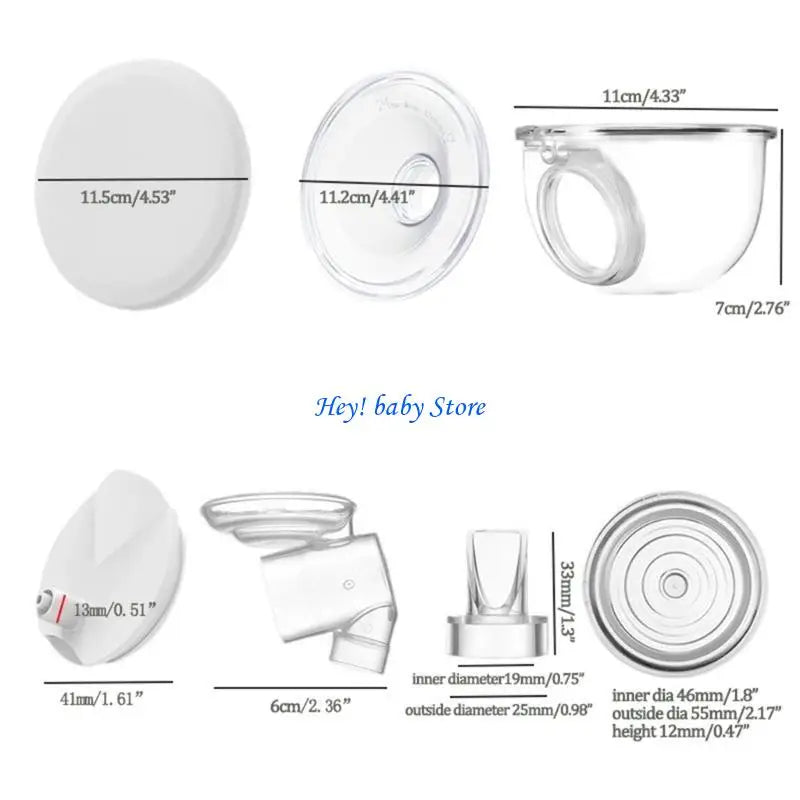 7-Piece S12 Wearable Breast Pump Replacement Accessory Set