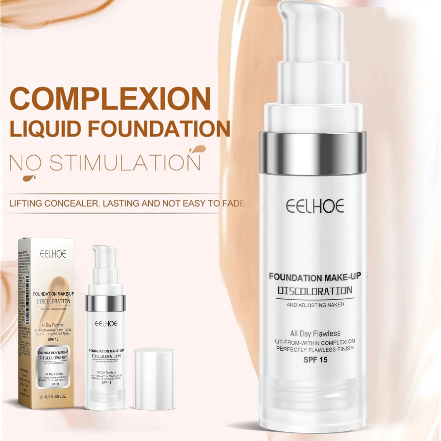 Eelhoe Color-Changing Concealer Foundation – Full Coverage