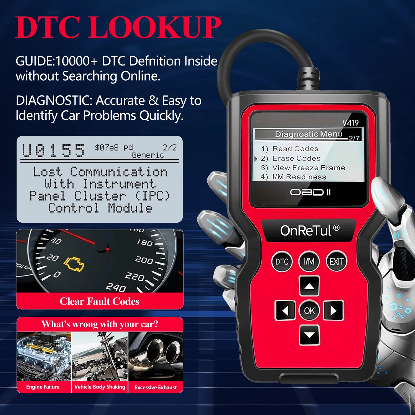 OBD2 Diagnostic Scan Tool – Check Engine Code Reader Peaceful Pleasures Health and Wellness