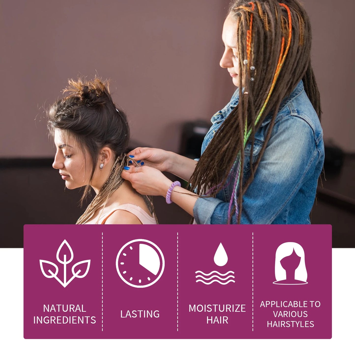 Jaysuing Braiding Gel Wax – Strong Hold Edge Control Anti-Frizz
