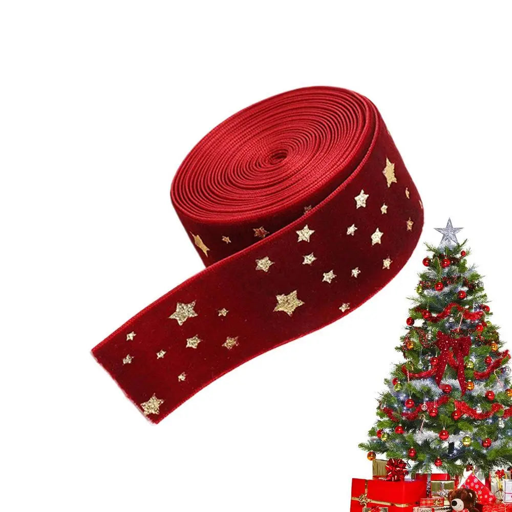 Christmas Ribbon For Crafts Crafts Packaging 78 Inch Velvet Ribbon Embroidery For Wreath Bouquet Cake Baking Ornaments Wedding Peaceful Pleasures Health and Wellness China Mainland 4CM wine red L