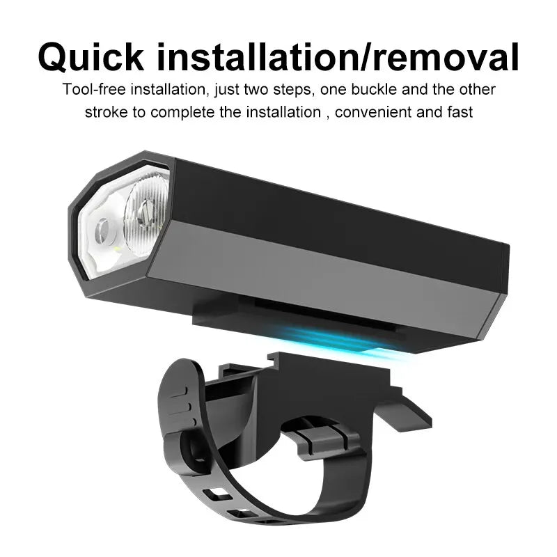 PHMAX LED Bike Headlight 6 Modes Rechargeable – IPX5 Waterproof