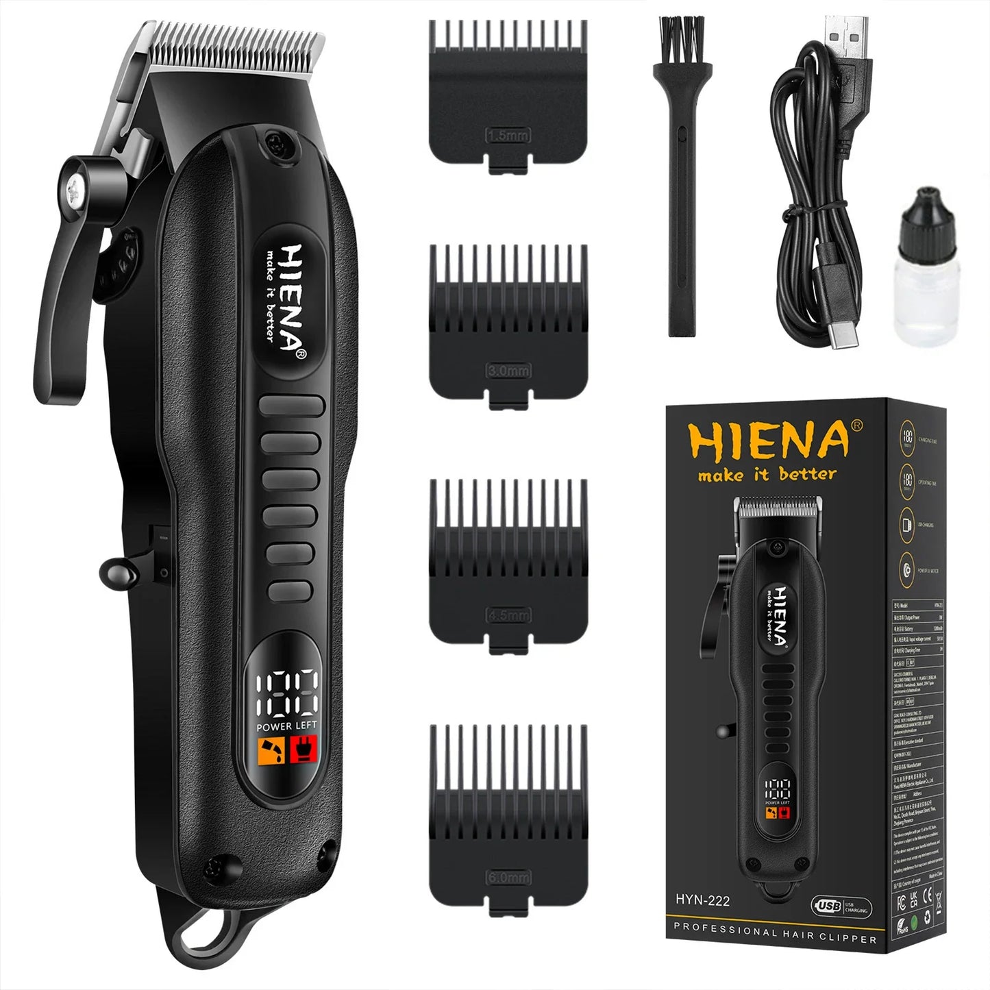 HYN-222 Rechargeable Hair Clipper & Beard Trimmer for Men