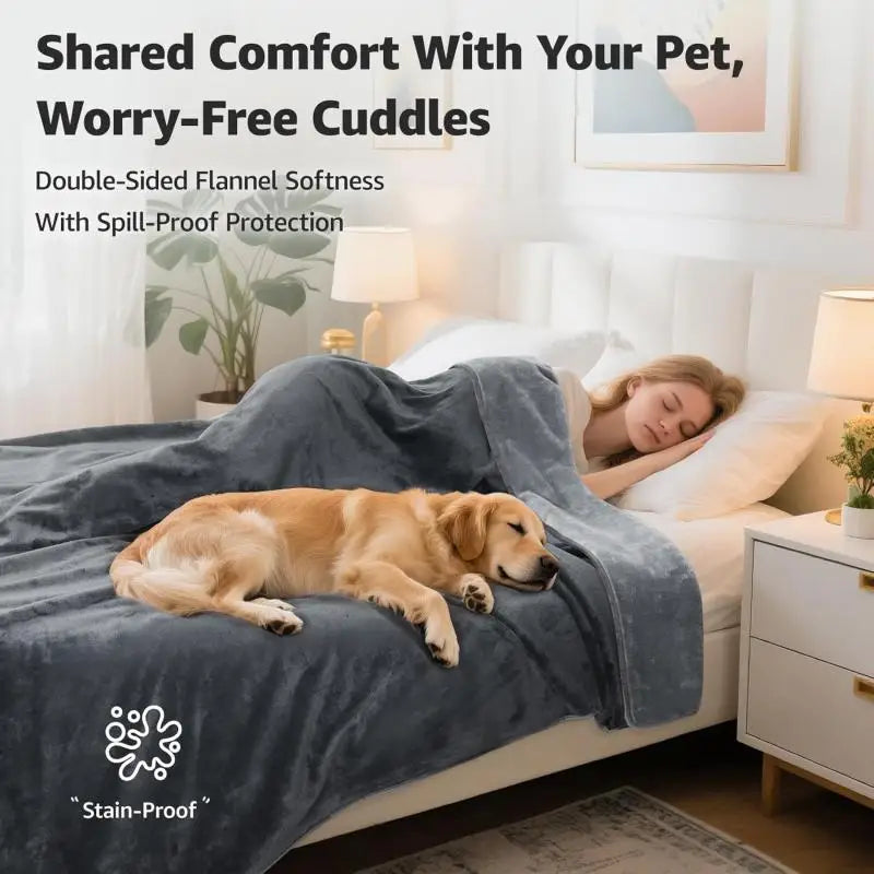 Waterproof Reversible Pet Blanket – Couch & Sofa Protector