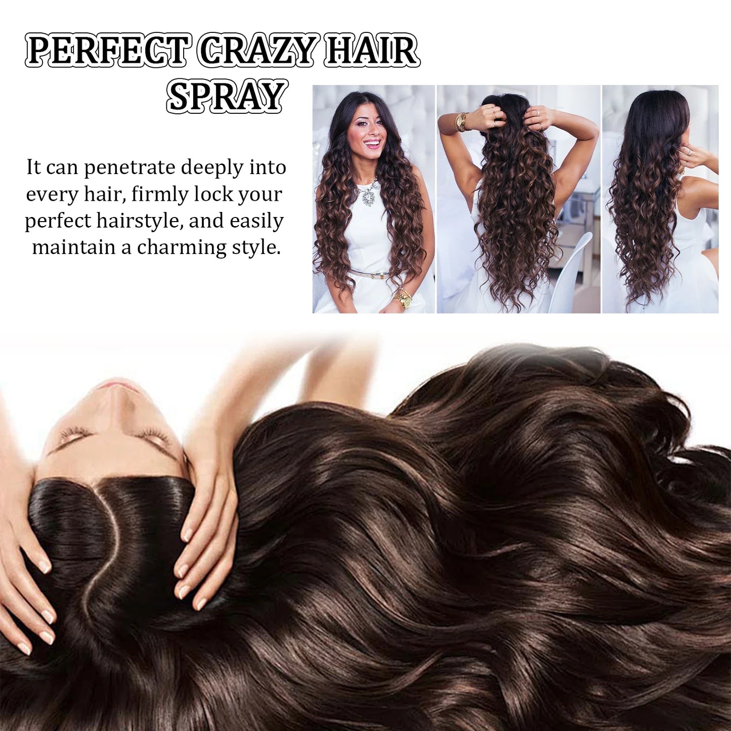 Volumizing No-Rinse Hair Spray – Oil-Removing & Long-Lasting