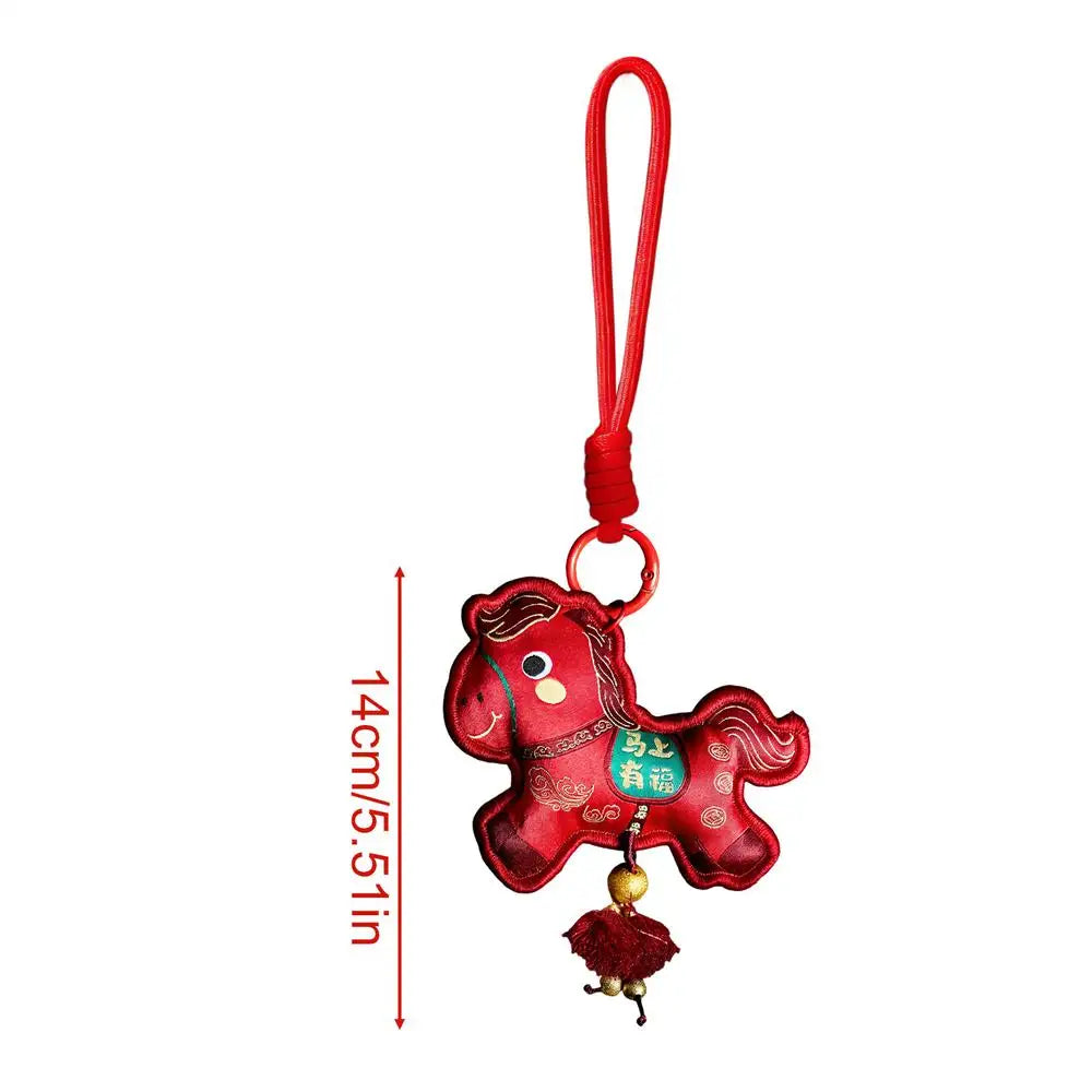 Horse Year Ornament 2026 Good Luck Lunar New Year Decor Embroidered Horse Spring Festival Ornament For Kids Friends Family Home Peaceful Pleasures Health and Wellness 01 China Mainland