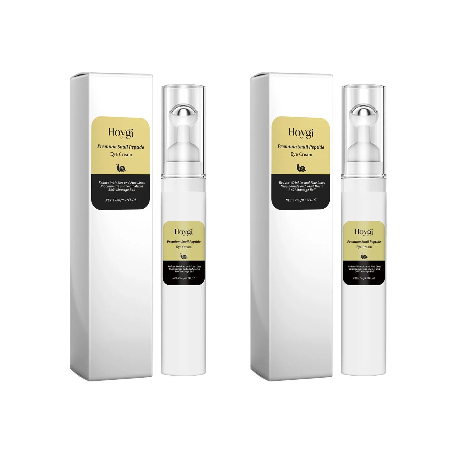 Snail Peptide Eye Cream Roller – Dark Circles & Puffiness