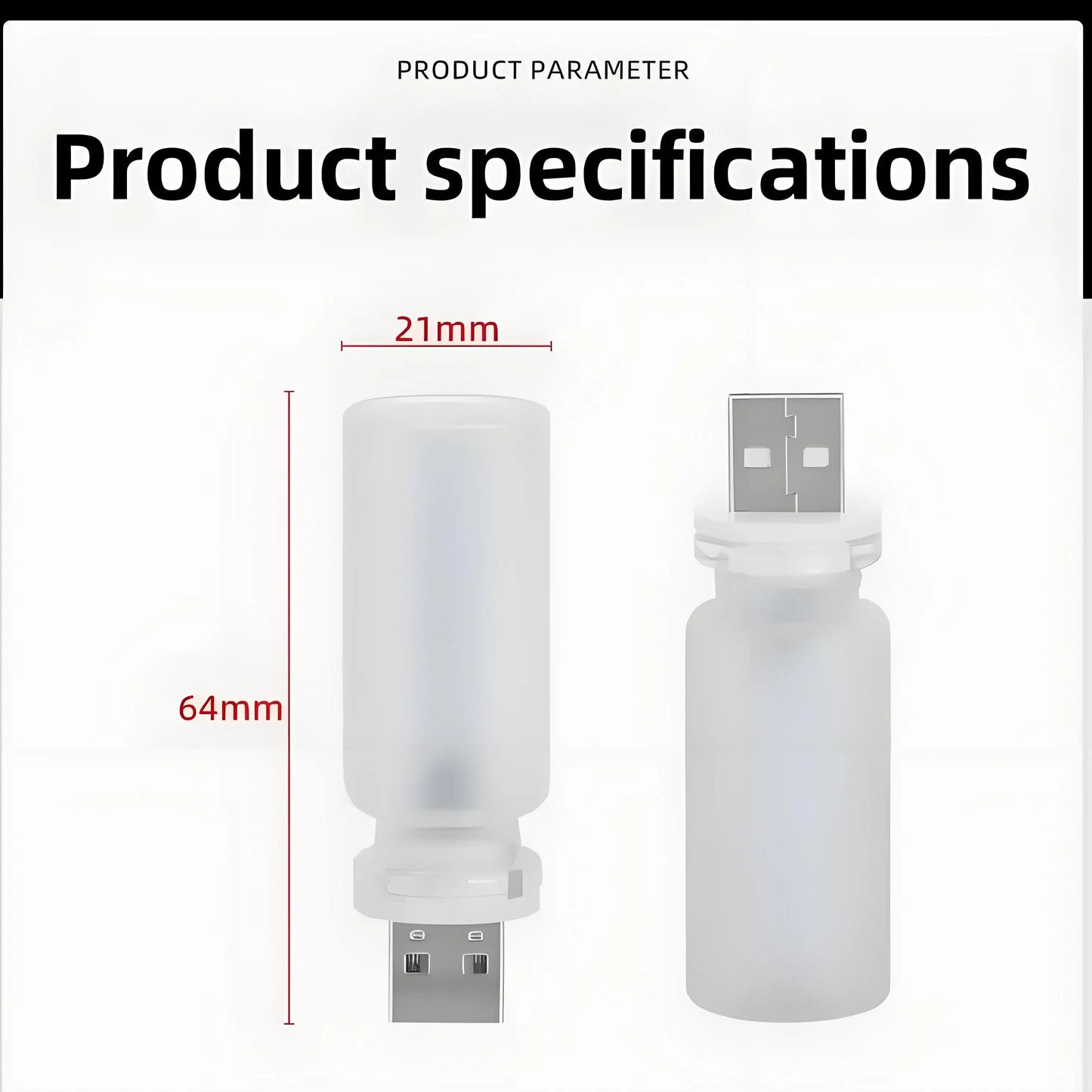 USB LED Filament Atmosphere Night Light | Touch Control Glass Lamp