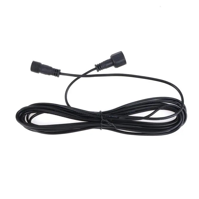 Black 5M Low Frequency Universal Solar Spotlights Waterproof Cord Extension Cable 2Pin Male To Female Connector Floodlight Cable Peaceful Pleasures Health and Wellness