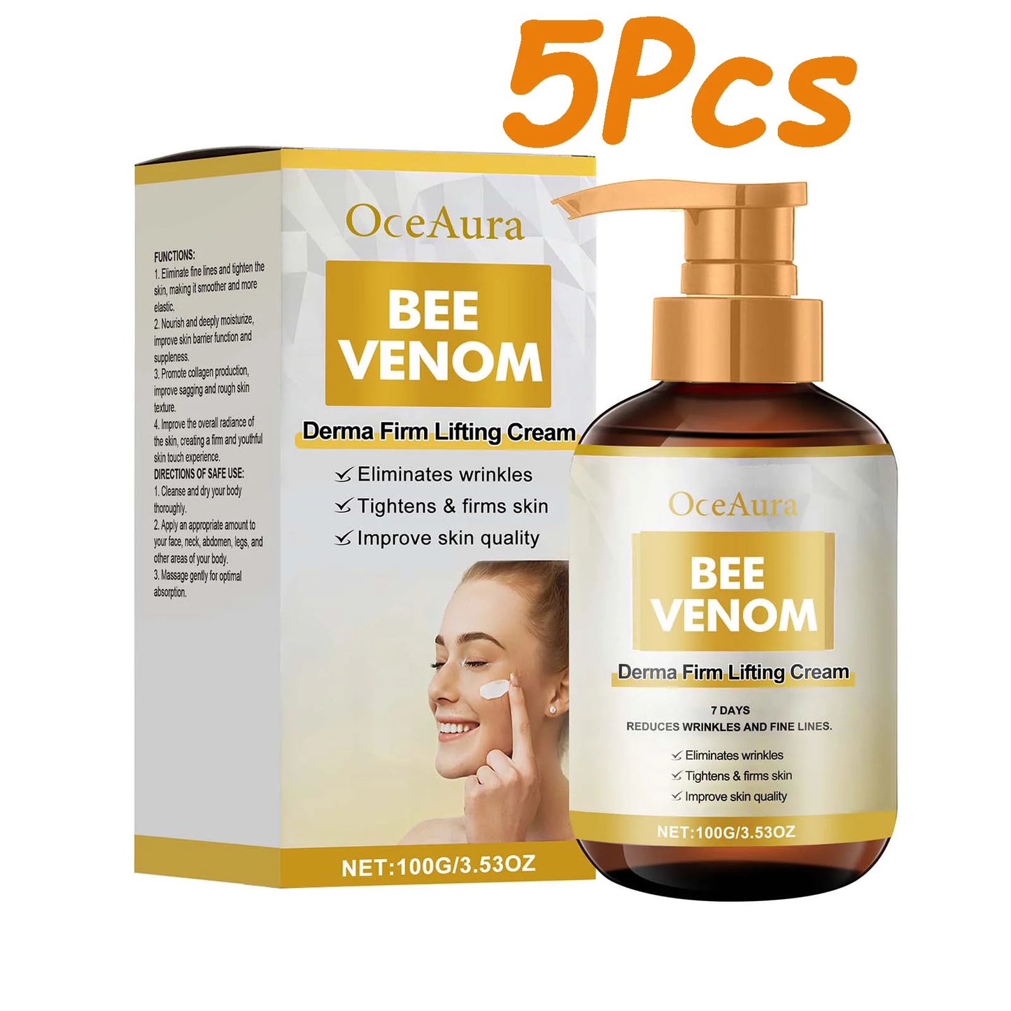 Bee Venom Firm Lifting Cream – Face & Body Tightening 100g