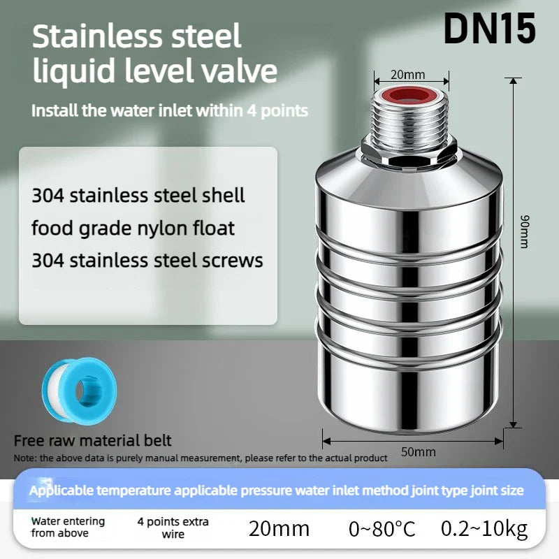 304 Stainless Steel Float Ball Valve – Auto Water Level Control