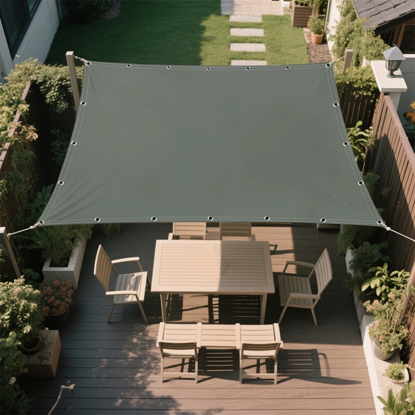 Rectangular Sun Shade Sail – 95% UV & Waterproof Outdoor Cover