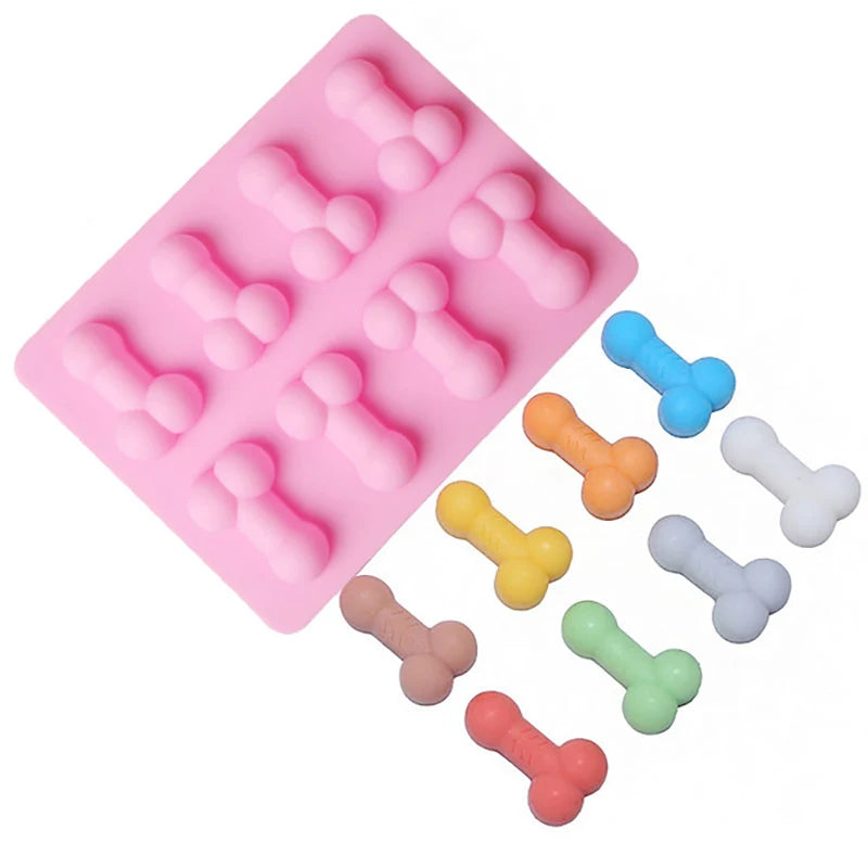 Novelty Fun Shape Silicone Ice Cube Tray & Mold – Bachelorette Party Ice Cubes, Soap, Chocolate & Candle Making