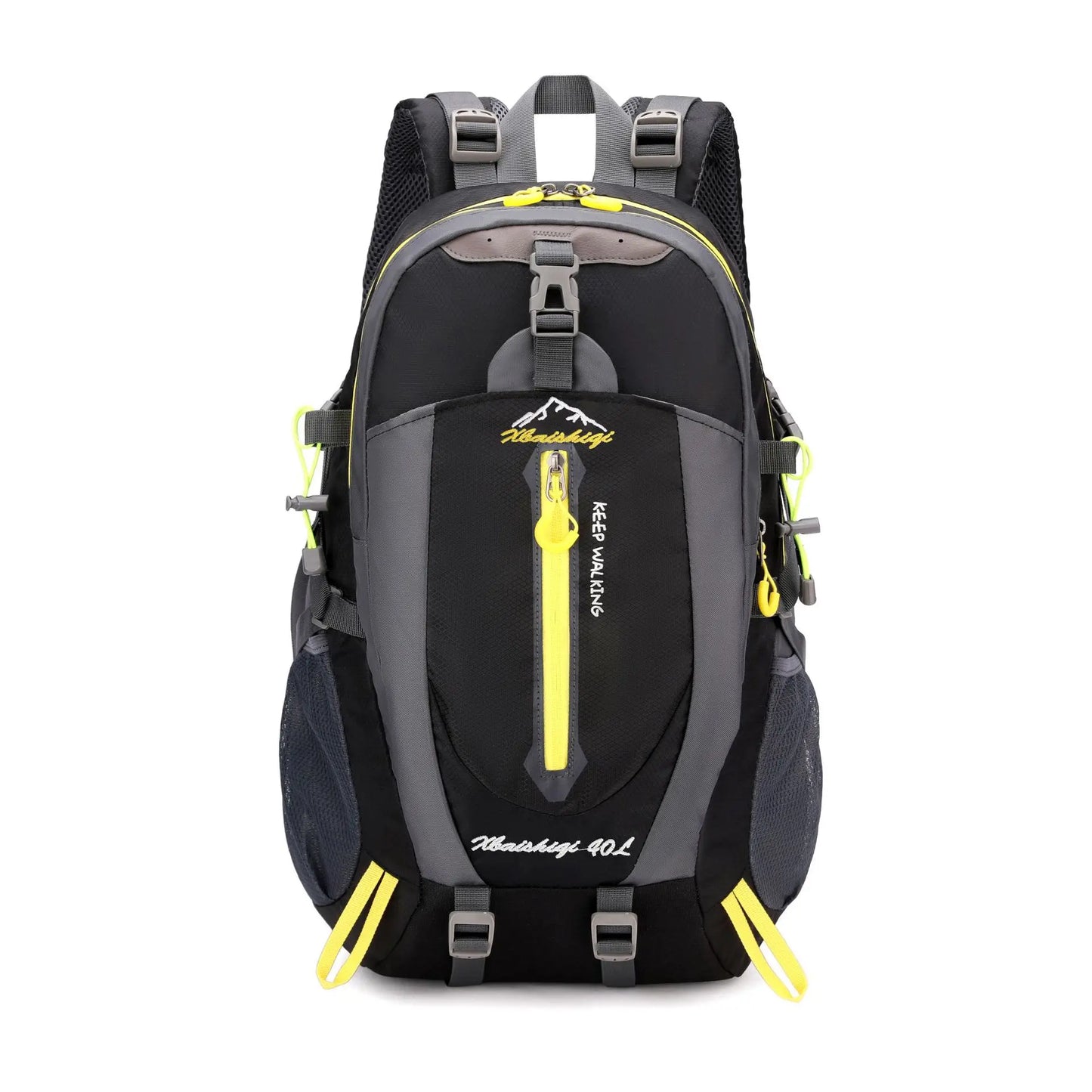 Outdoor hiking backpack waterproof trekking camping rucksack men's casual travel bag new sports backpack Peaceful Pleasures Health and Wellness black