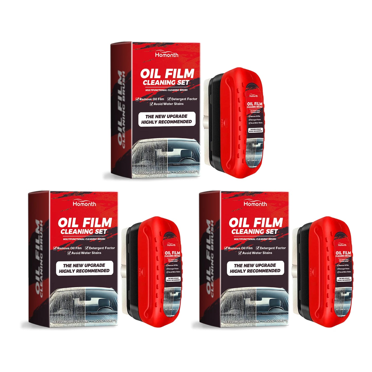 Homonth Car Windshield Oil Film Remover & Glass Coating Kit
