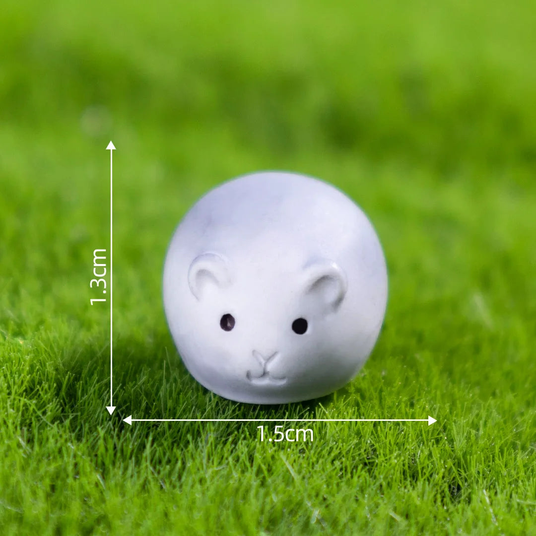1Pcs Rabbit Squirrel Elephant Fox Sheep Duck Pig Cat Frog Snake Figurine Miniature Fairy Garden Decoration Accessories decoração Peaceful Pleasures Health and Wellness 16