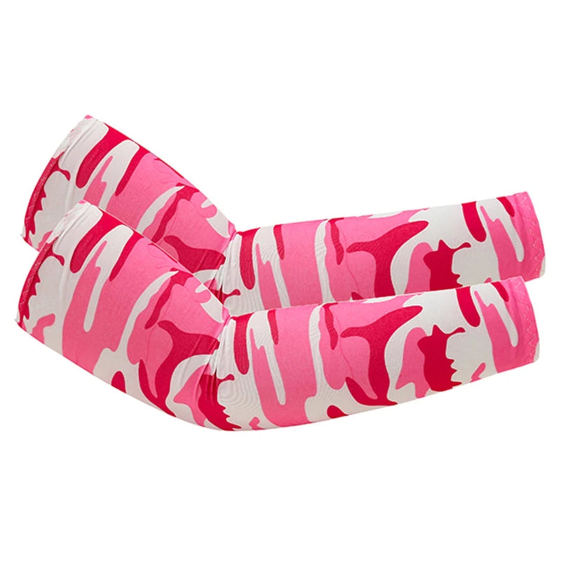 Unisex Cooling Arm Sleeves Elbow Cover Cycling Run Fishing UV Sun