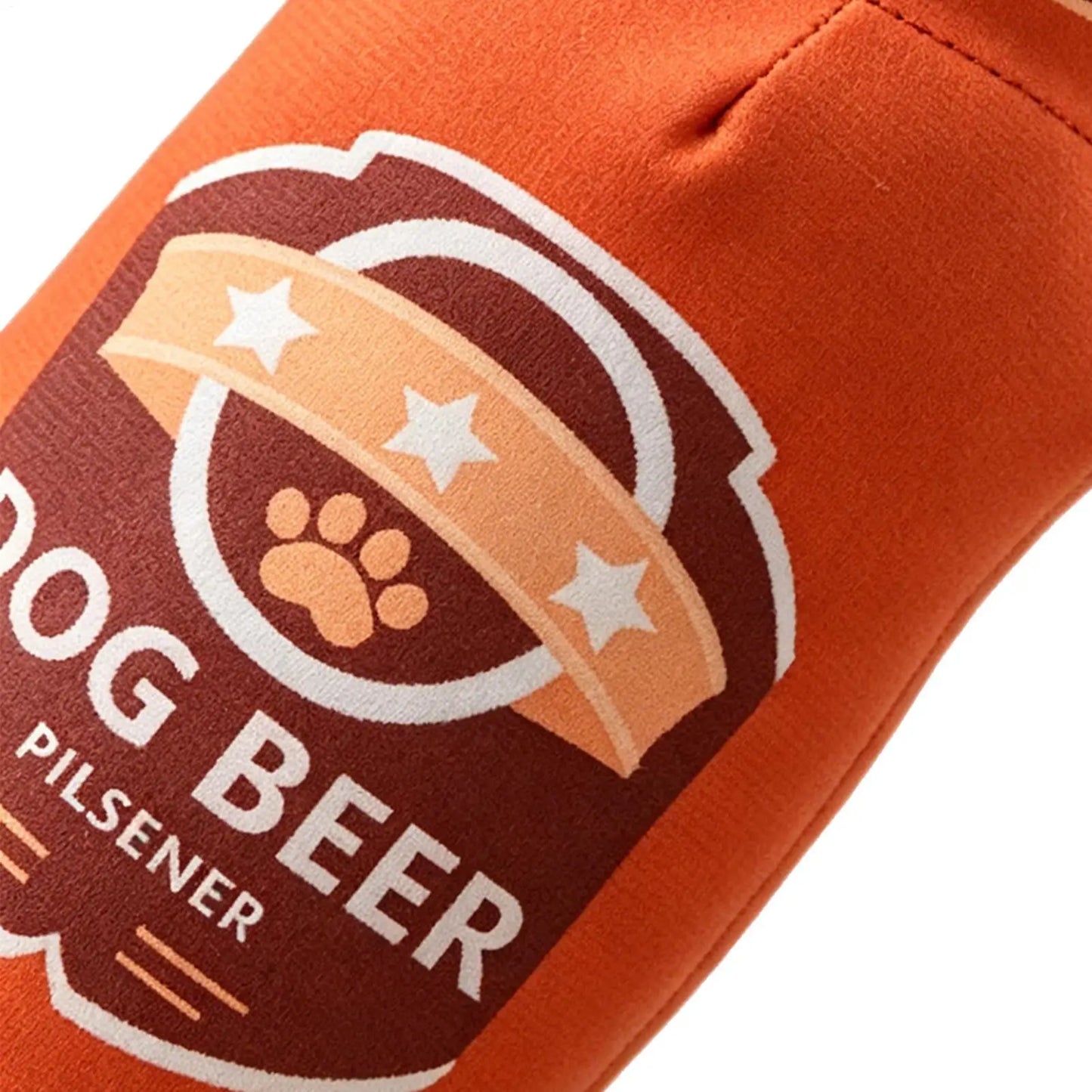 Beer Bottle Squeaky Plush Dog Toy – Small & Large Dogs
