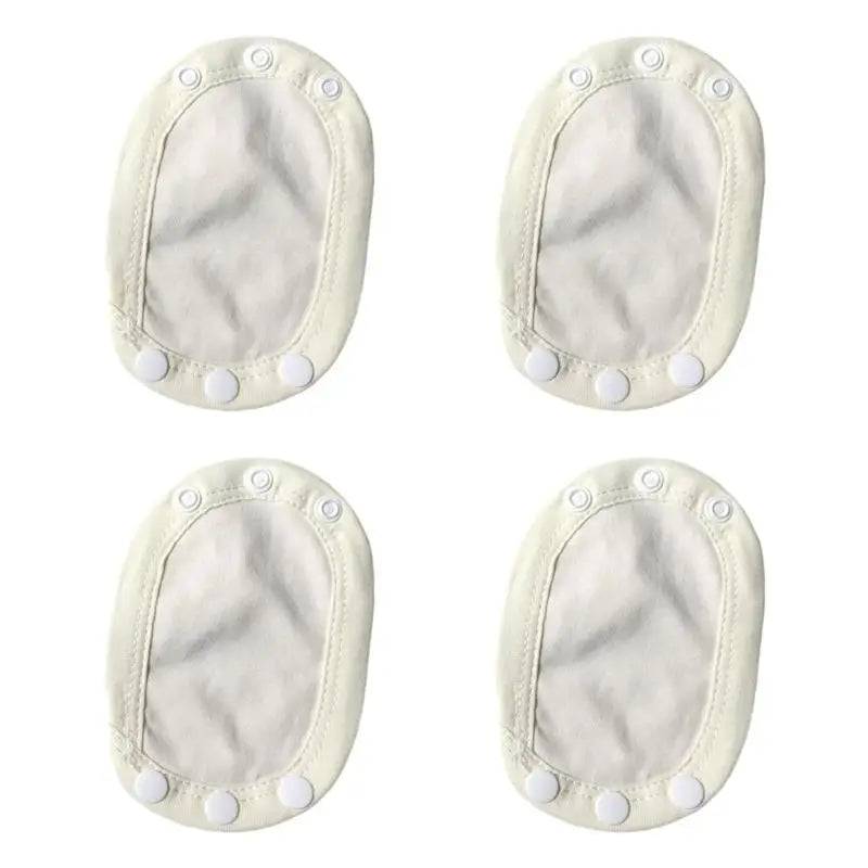 Baby Romper Extender Pads 4pcs | Soft Cotton Snap Extension