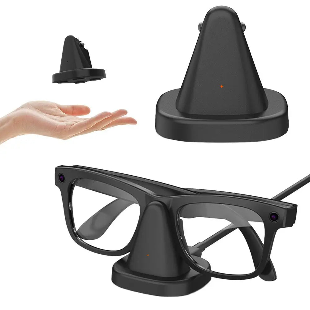 For Ray Ban Meta Charging Dock, Safe Charging Chip, Smart AI Glasses Base, Fast Charging Mini Non-slip Portable Charging Dock Peaceful Pleasures Health and Wellness