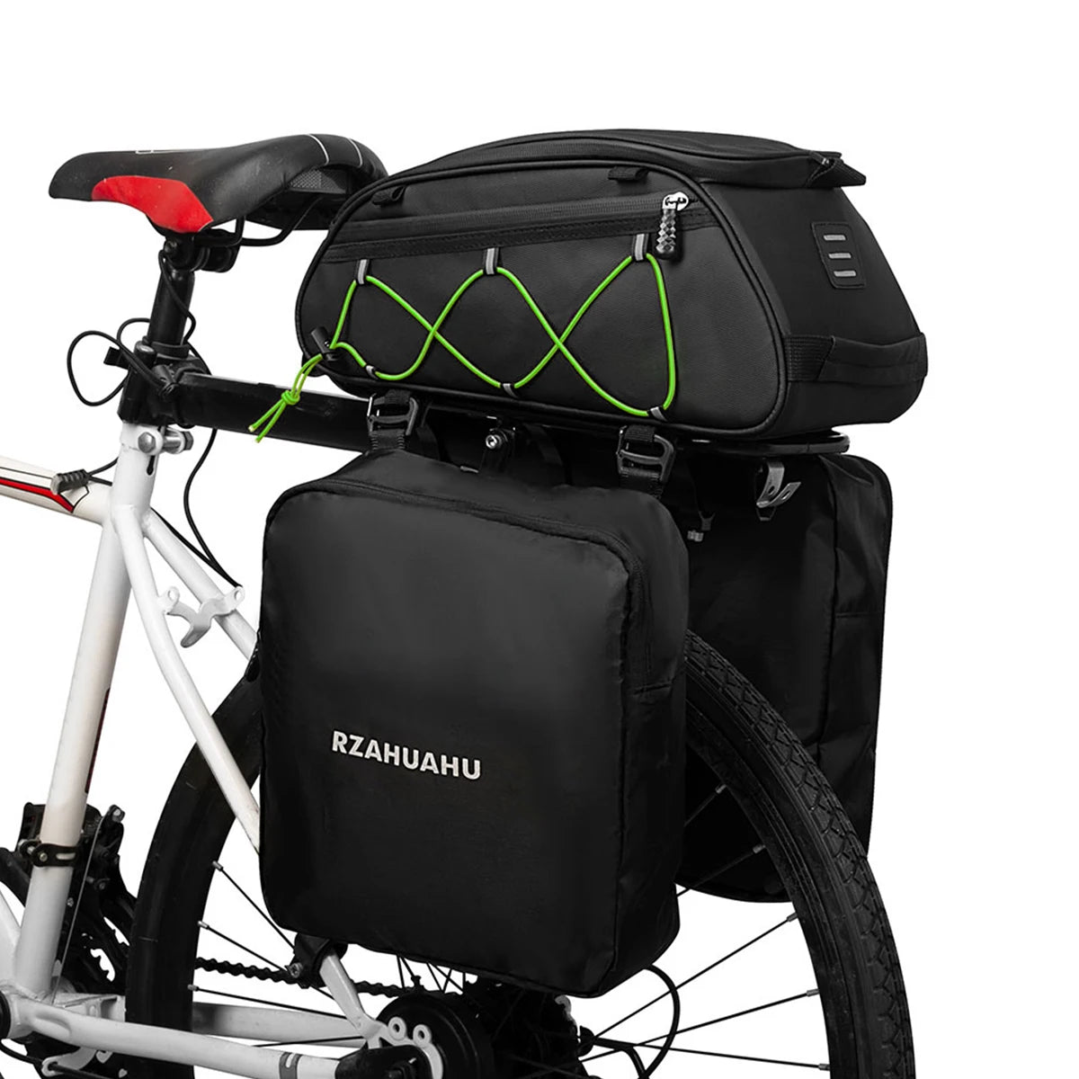 Waterproof Bicycle Rear Seat Bag Cooler 3in1 Bike Rack Trunk 2 Side