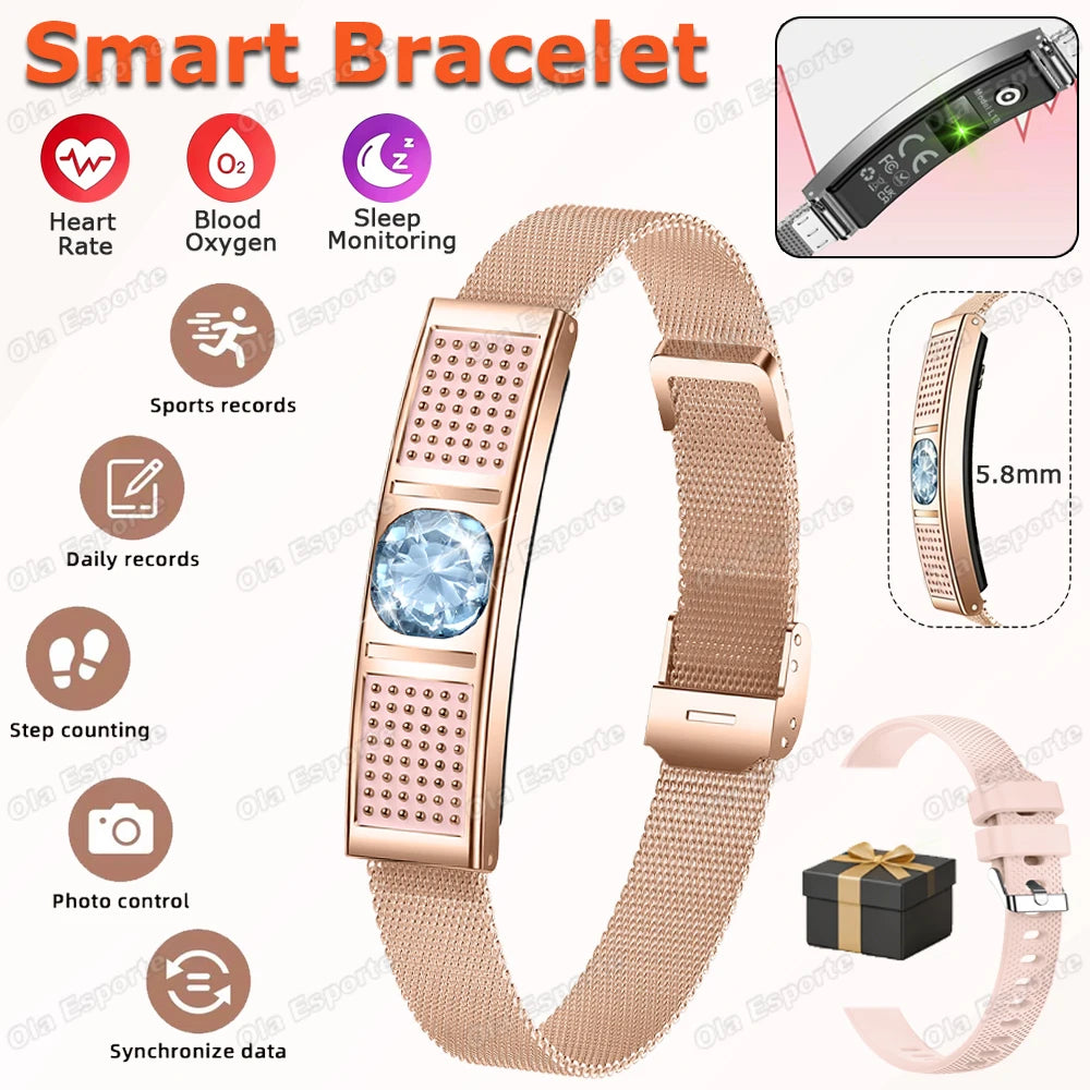 Smart Bracelet For Women With Health and Sleep Monitoring Multiple Exercise Modes,Women's Health Monitoring Smartwatch New HW12 Peaceful Pleasures Health and Wellness GoMilan