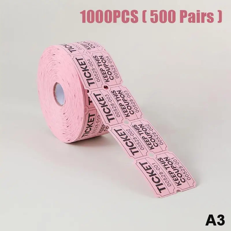 1000pcs Colorful Double Roll Raffle Tickets | Events & Carnivals