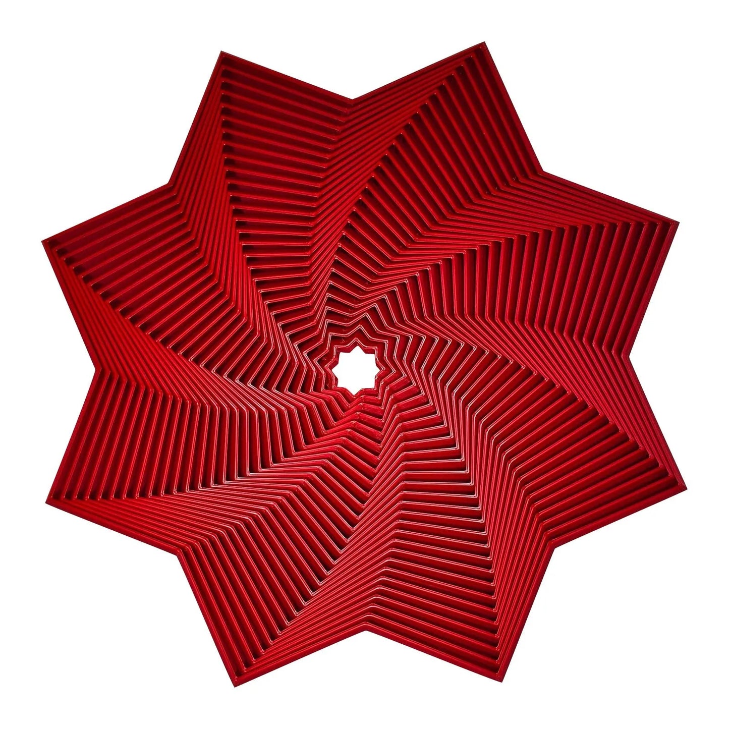 Octagonal Fidget Fidget Octagonal Toy 3D Printing Geometric Illusion Antistress Fidget Toys For Stress Sensory Party Games Peaceful Pleasures Health and Wellness Red One Size