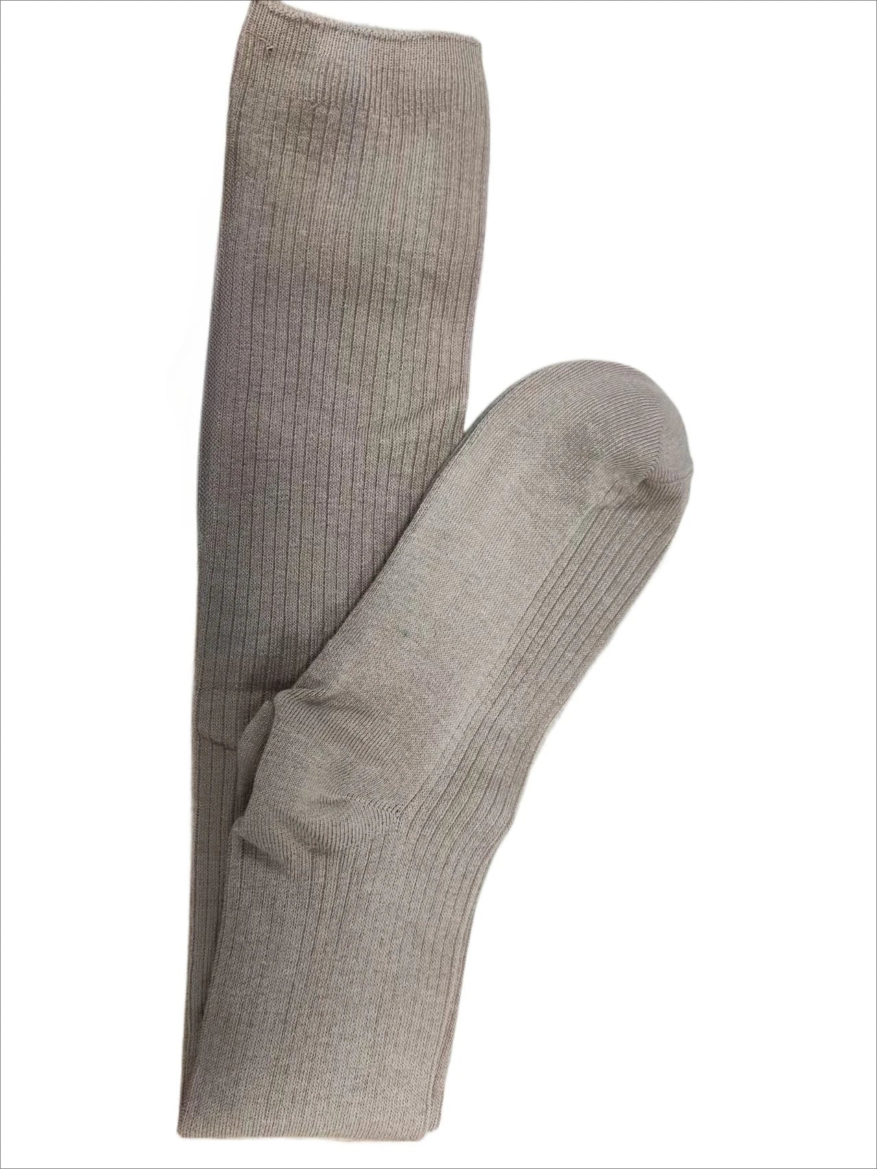 Knitting Cotton Long Socks Women Stockings Autumn Winter Warm Thigh High Stockings Ladies Girls Fashion Solid Knee Socks Women Peaceful Pleasures Health and Wellness One Size khaki