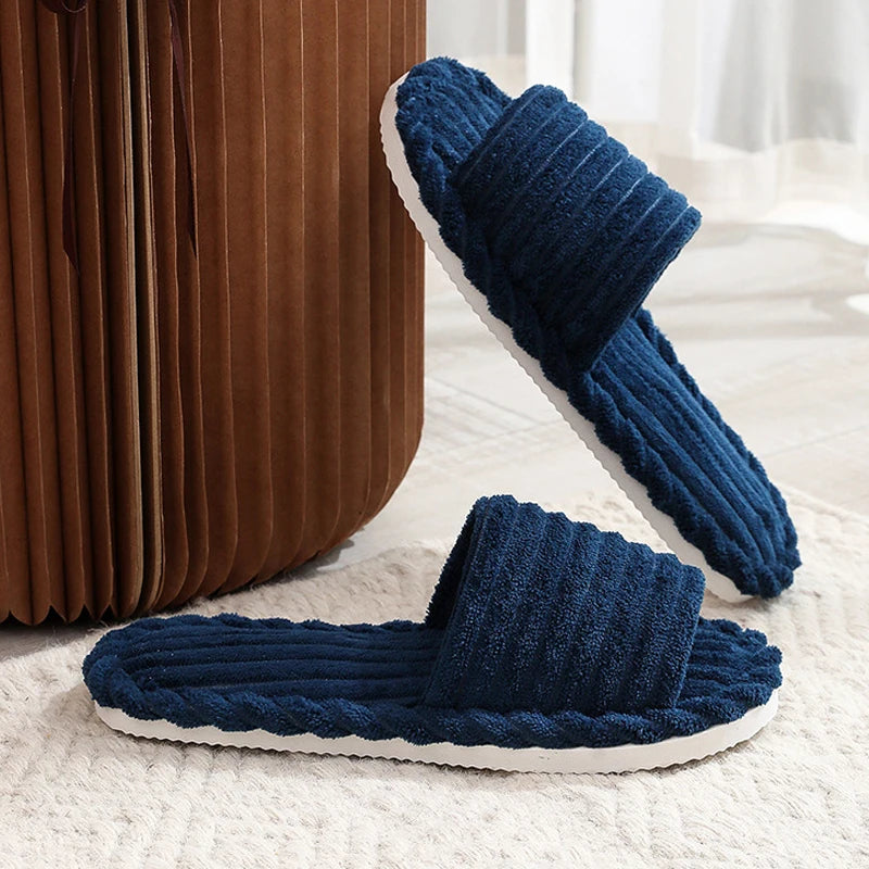 Winter Plush Slippers Men & Women | Warm Anti-Slip Indoor