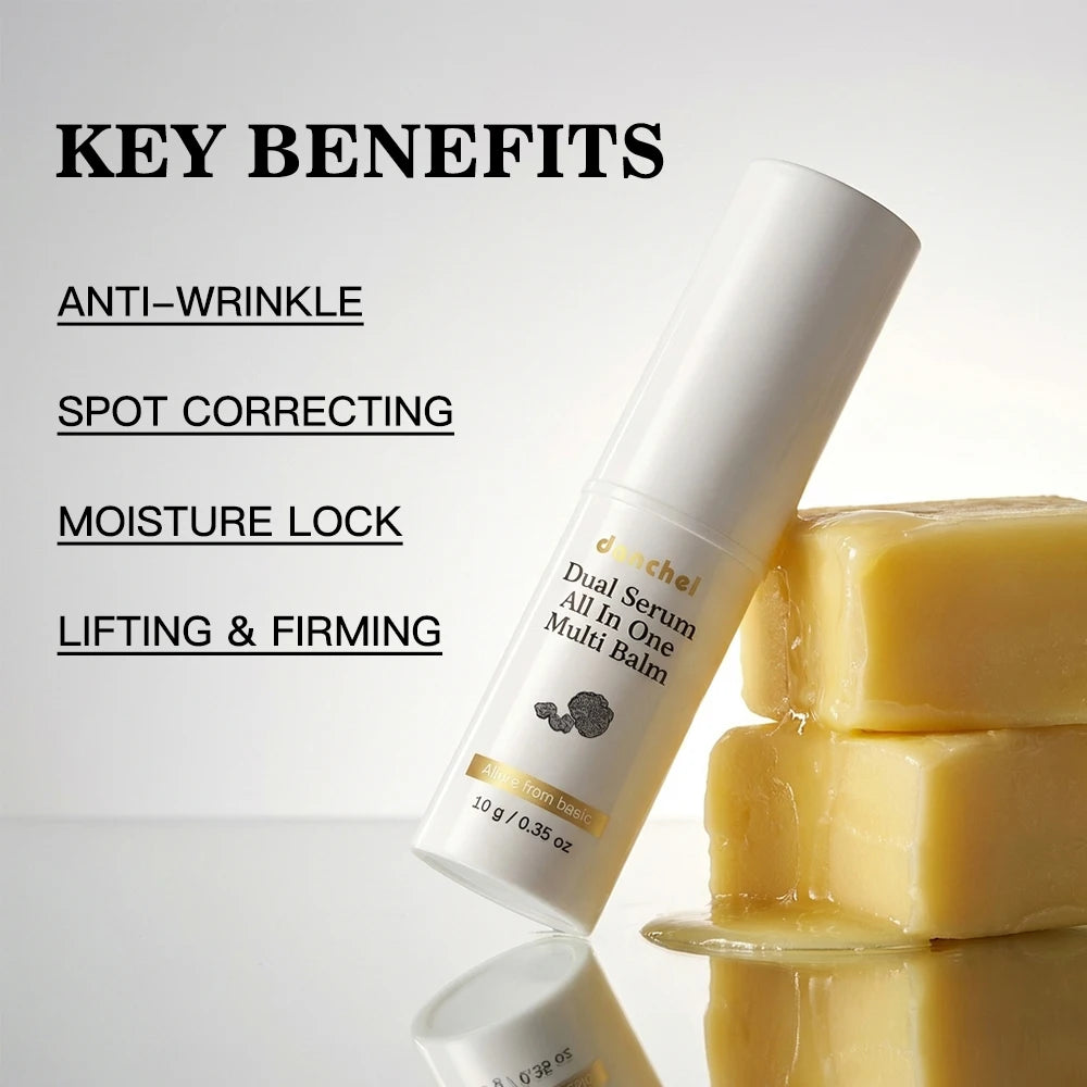 Dual Serum Balm Soothes Dry Patches Quickly Even Tone Deep Hydrate Brighten Revives Dull Complexion Dual-Action Nourishing Cream Peaceful Pleasures Health and Wellness