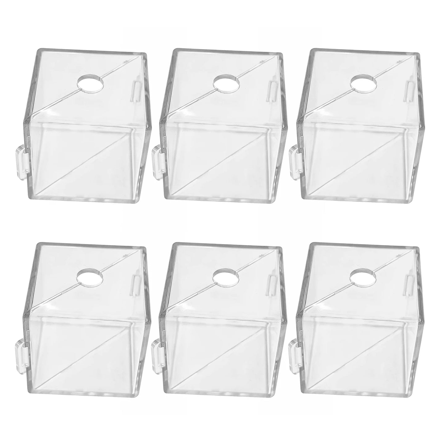 Mini Cube Fruit Shaping Mould Unique Shape Tomato Strawberry Mould Mini Transparent Plastic Mould for Home Garden Balcony Peaceful Pleasures Health and Wellness 6pcs Cube