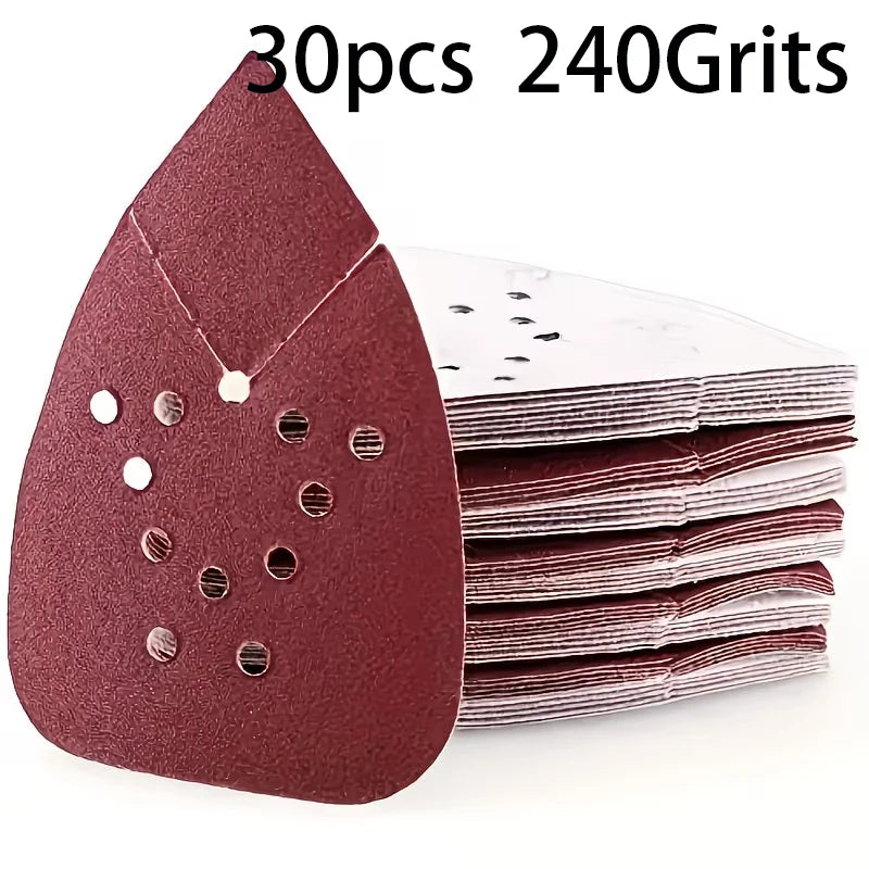 12 Holes Mouse 60-320 Grits Paper Detail Sanding Sander PSM
