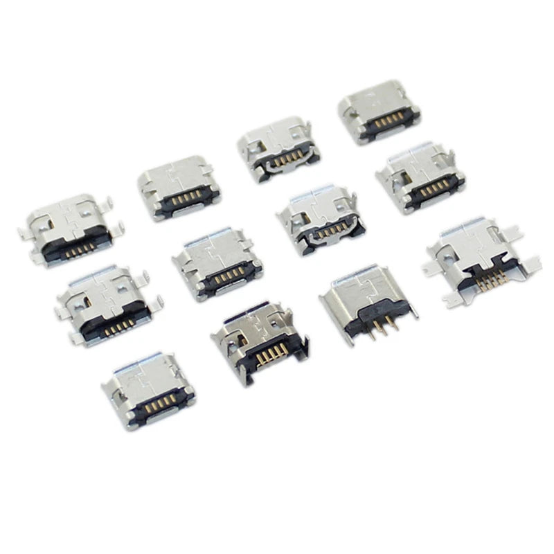 240 Pcs/Box 24 Models Micro USB Box MINI Android Mobile Phone Charging Accessories Connector Socket Jack MP3/4/5 Peaceful Pleasures Health and Wellness