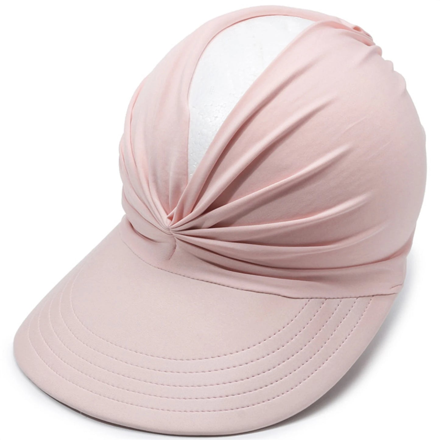 Wide Brimmed Sun Hat, Summer Sun Protection Empty Top Hat,Upf 50+ Uv Protection Beach Cap,For Morning Jogging And Outdoor Sports Peaceful Pleasures Health and Wellness Pink As Shown